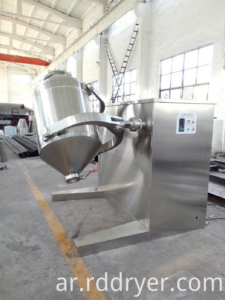 High Efficiency Three Dimension Dry Powder Mixing